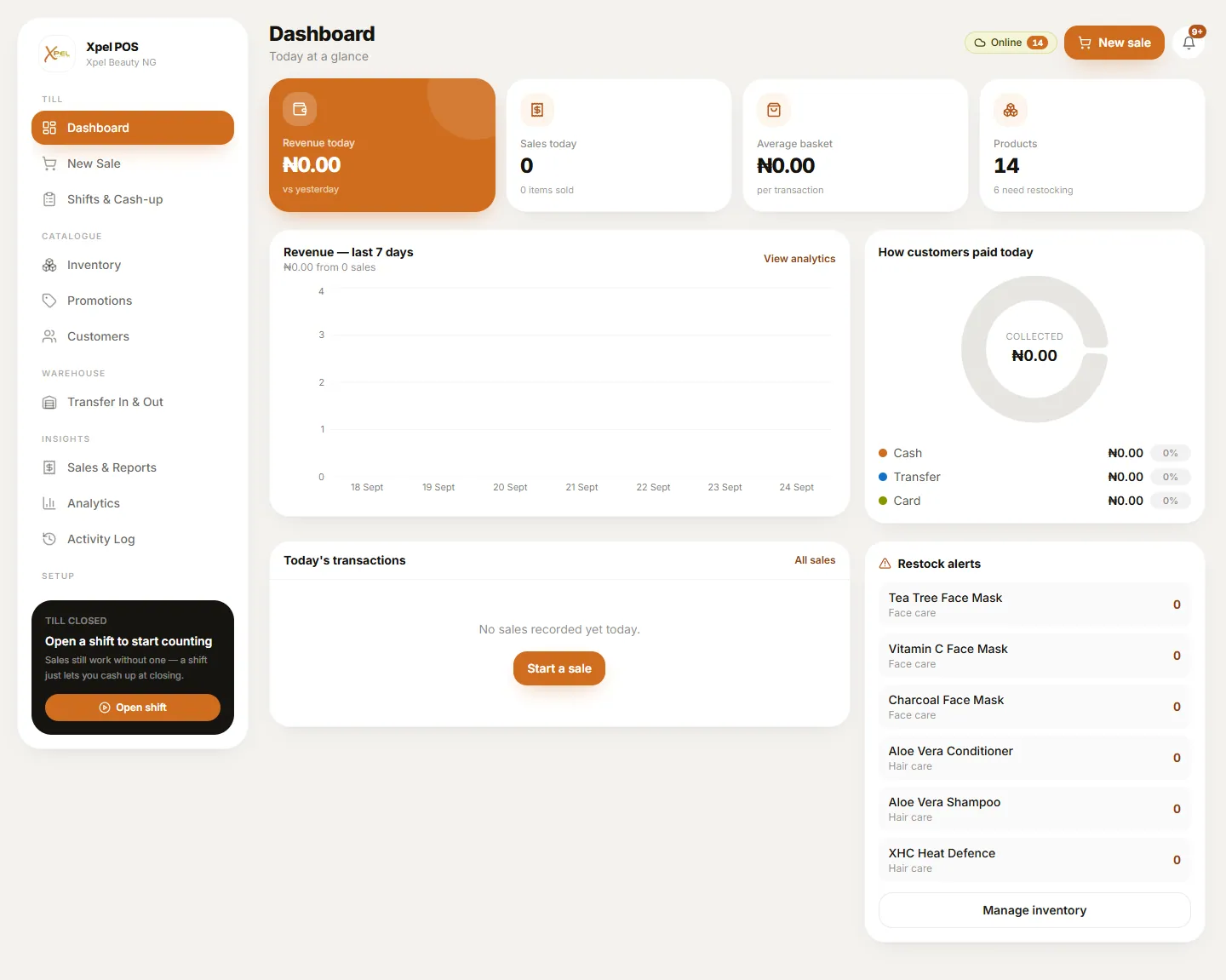 Xpel POS project preview