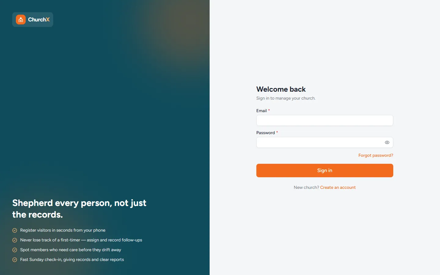 ChurchX — application built by Victor Abah
