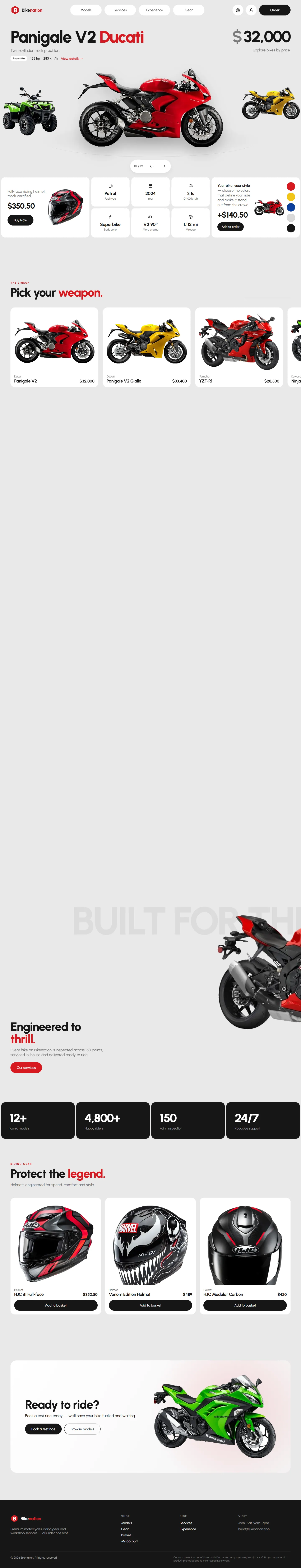 Bikenation — website built by Victor Abah