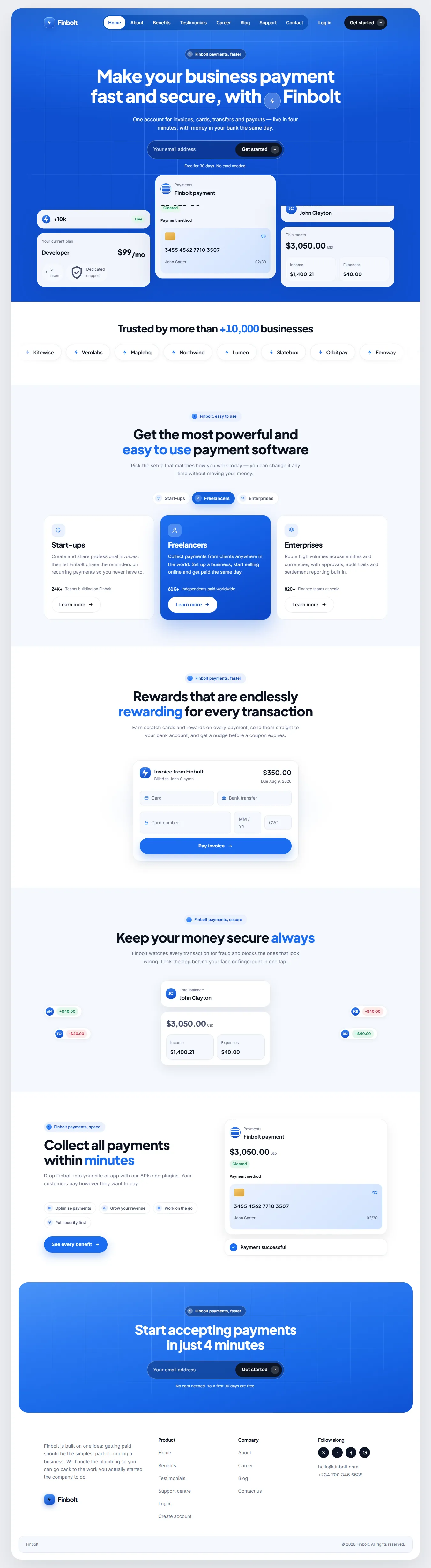 Finbolt — website built by Victor Abah