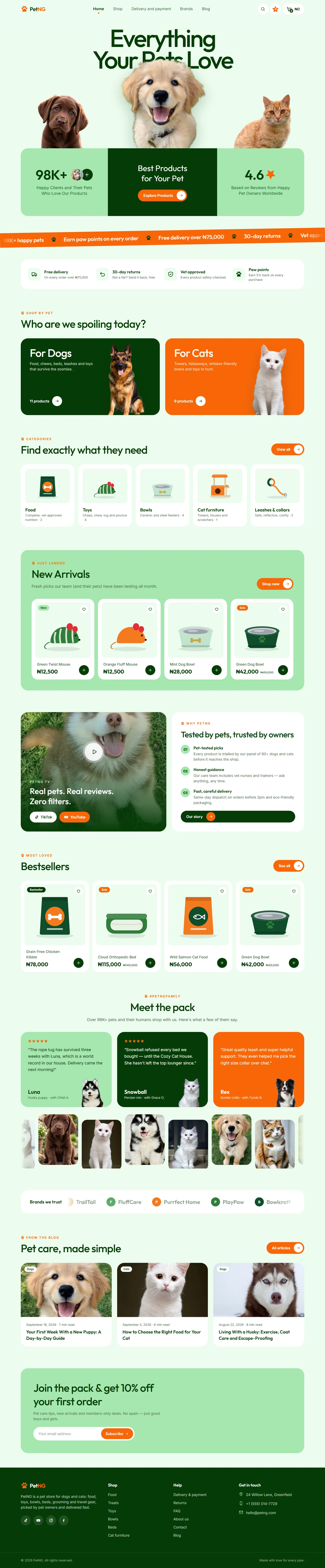 PetNG — website built by Victor Abah